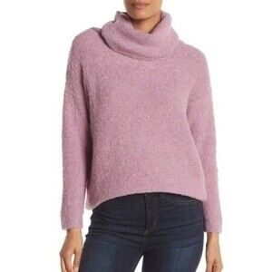 Catherine Malandrino Lilac Bouclé Cowl Neck Sweater